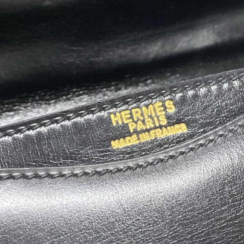Hermes Shoulder Bag Chianti Black Gold — view 9