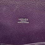 Hermes Handbag Purple Silver — view 8
