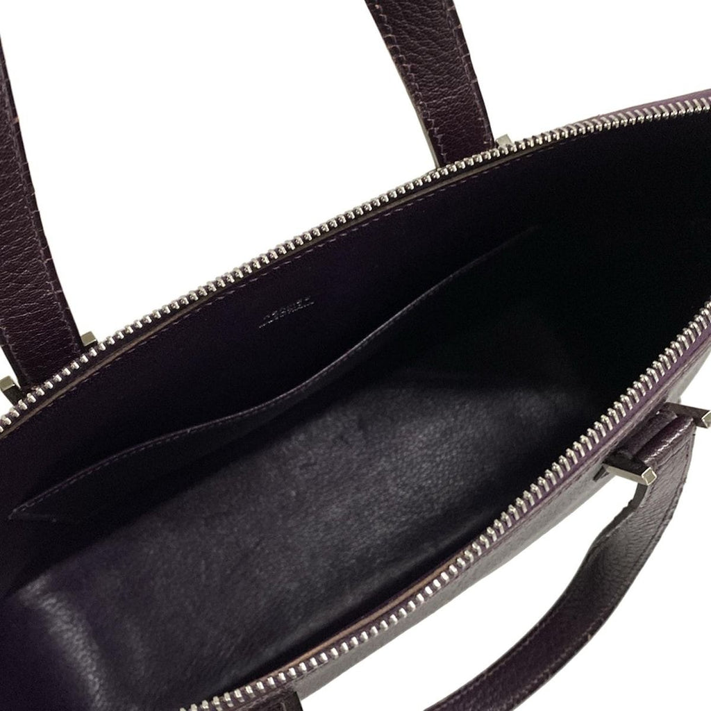 Hermes Handbag Purple Silver — view 7