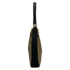 Gucci Shoulder Bag GG Pattern Beige Black Leather — view 4