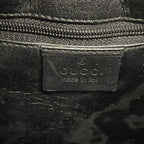 Gucci Shoulder Bag GG Pattern Beige Black Leather — view 8