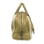 Loewe Handbag Amazona Gray Beige Ivory Pouch Shearling — view 2