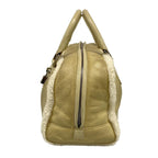 Loewe Handbag Amazona Gray Beige Ivory Pouch Shearling — view 4
