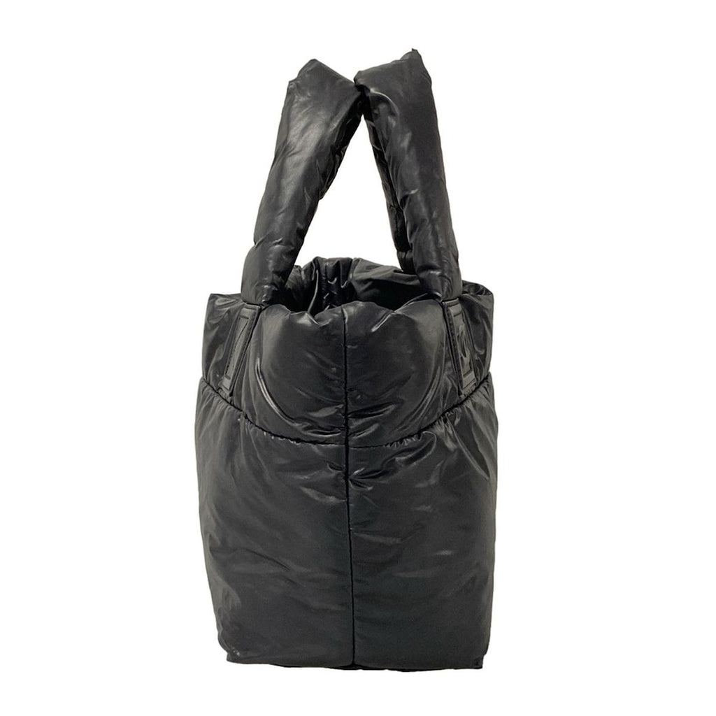 Chanel Tote Coco Cocoon PM Black Silver Leather — view 4