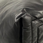 Chanel Tote Coco Cocoon PM Black Silver Leather — view 6