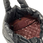Chanel Tote Coco Cocoon PM Black Silver Leather — view 7