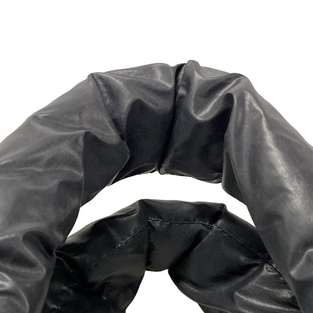 Chanel Tote Coco Cocoon PM Black Silver Leather — view 9