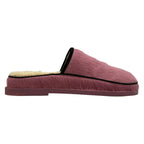 Chanel Sandals 37 C Pink Black 37c Slippers CC Logo Shearling — view 2