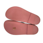 Chanel Sandals 37 C Pink Black 37c Slippers CC Logo Shearling — view 8