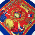 Hermes Scarf Carre 90 Blue Red Green Multi