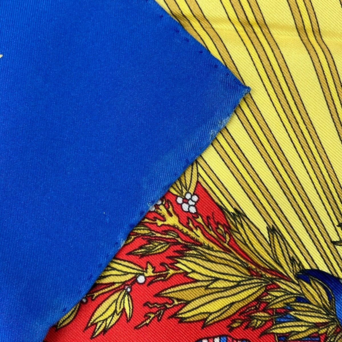 Hermes Scarf Carre 90 Blue Red Green Multi — view 6