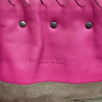 Bottega Veneta Shoulder Bag Intrecciato Pink Studs Tassel Leather — view 9