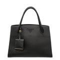 Prada Tote Monochrome Black Leather