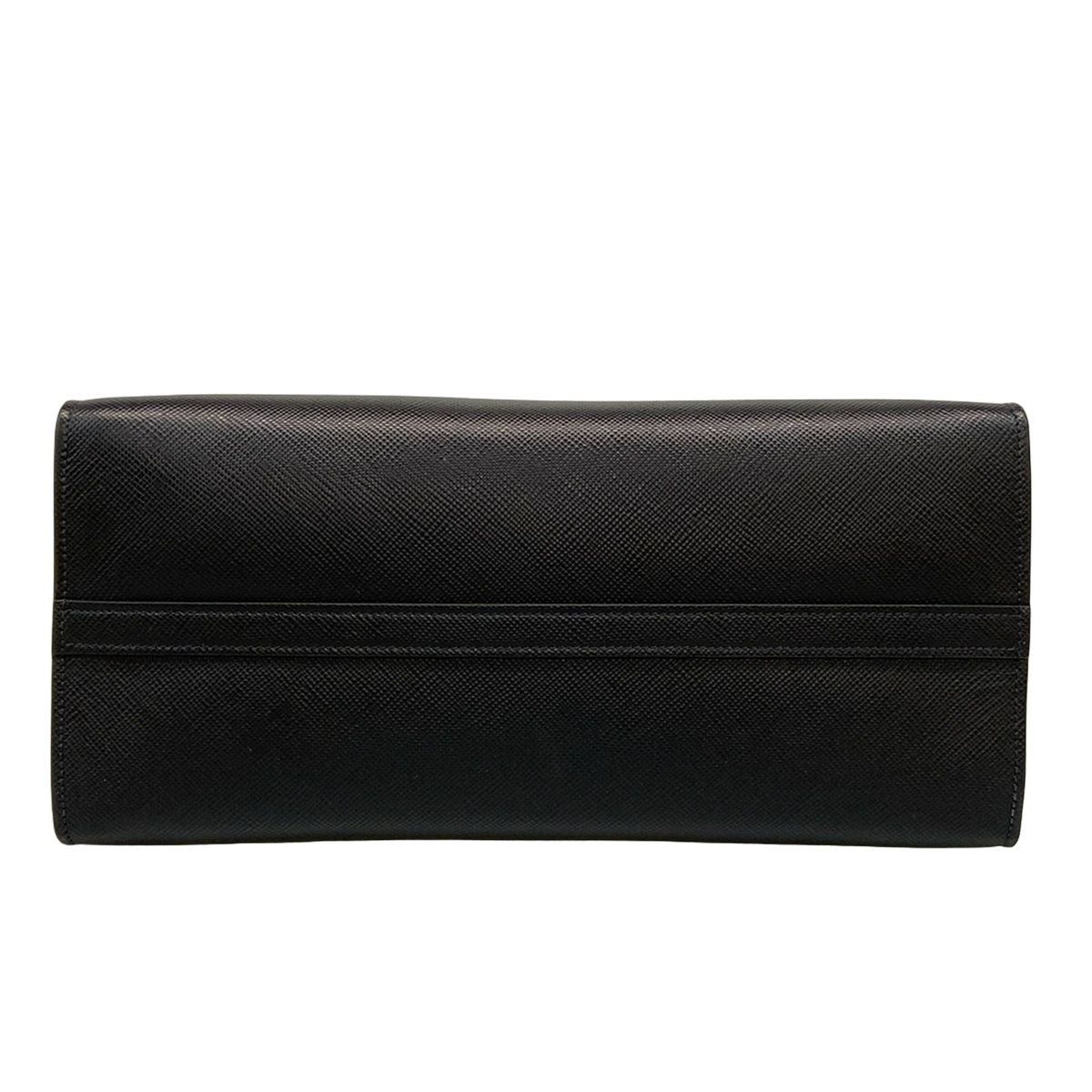 Prada Tote Monochrome Black Leather — view 5