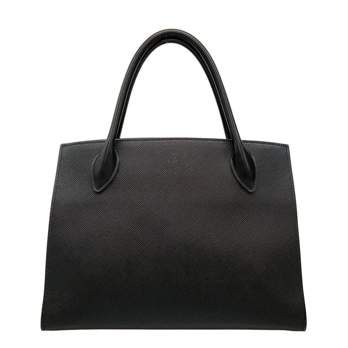 Prada Tote Monochrome Black Leather — view 3