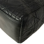 Dior Handbag Lady Bag Black Leather — view 8