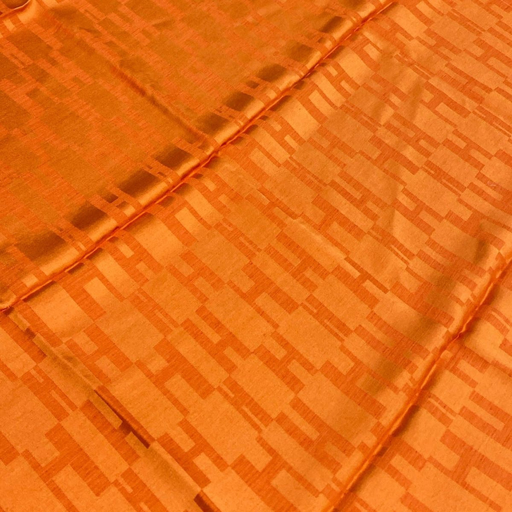 Hermes Shawl Orange Wool Silk Scarf — view 4
