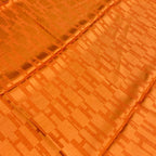 Hermes Shawl Orange Wool Silk Scarf — view 4