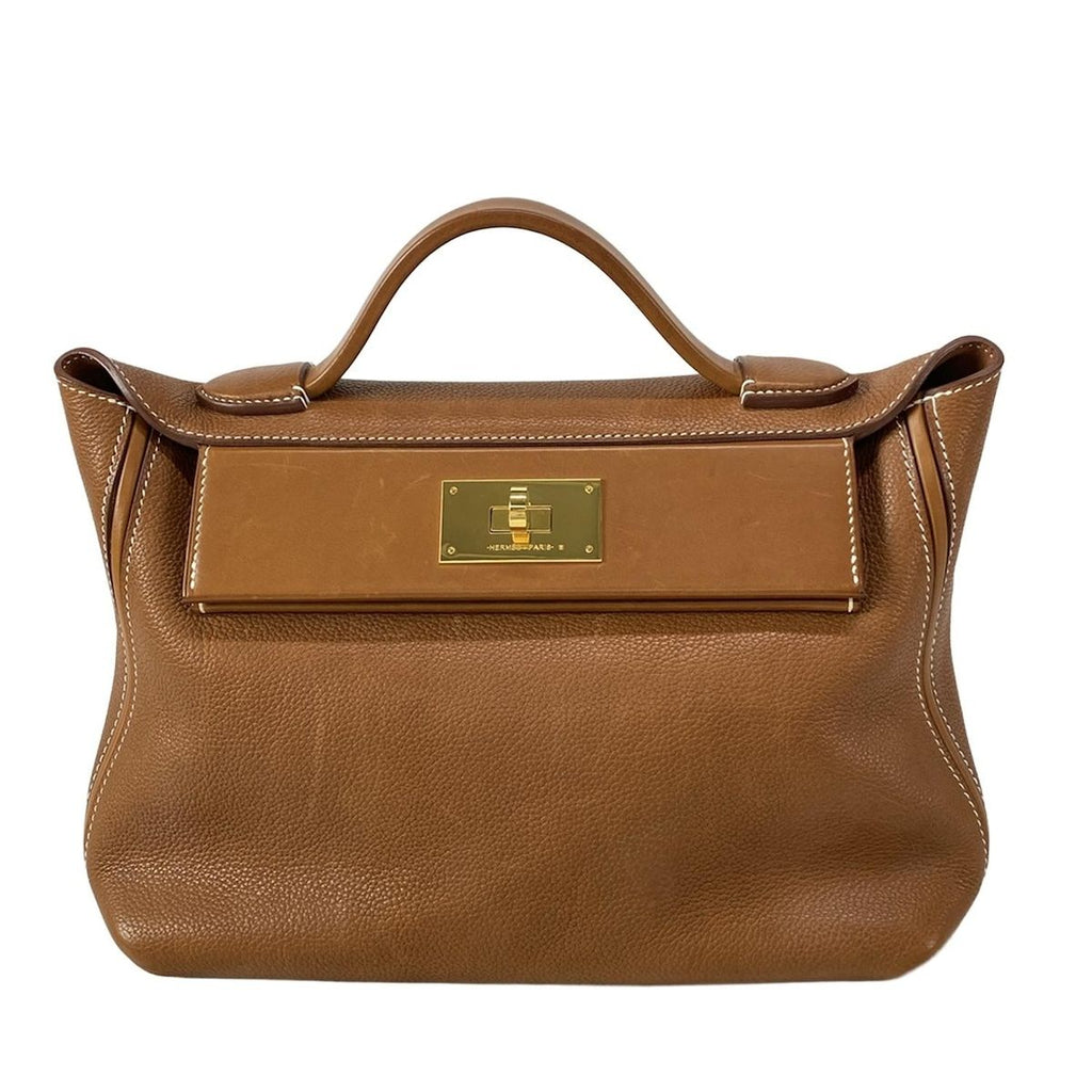 Hermes Handbag Sac 24 Van Quatre 29 Gold Initial Numbe Available