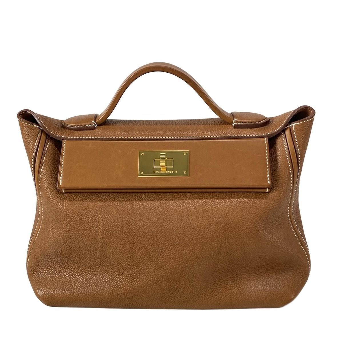 Hermes Handbag Sac 24 Van Quatre 29 Gold Initial Numbe Available