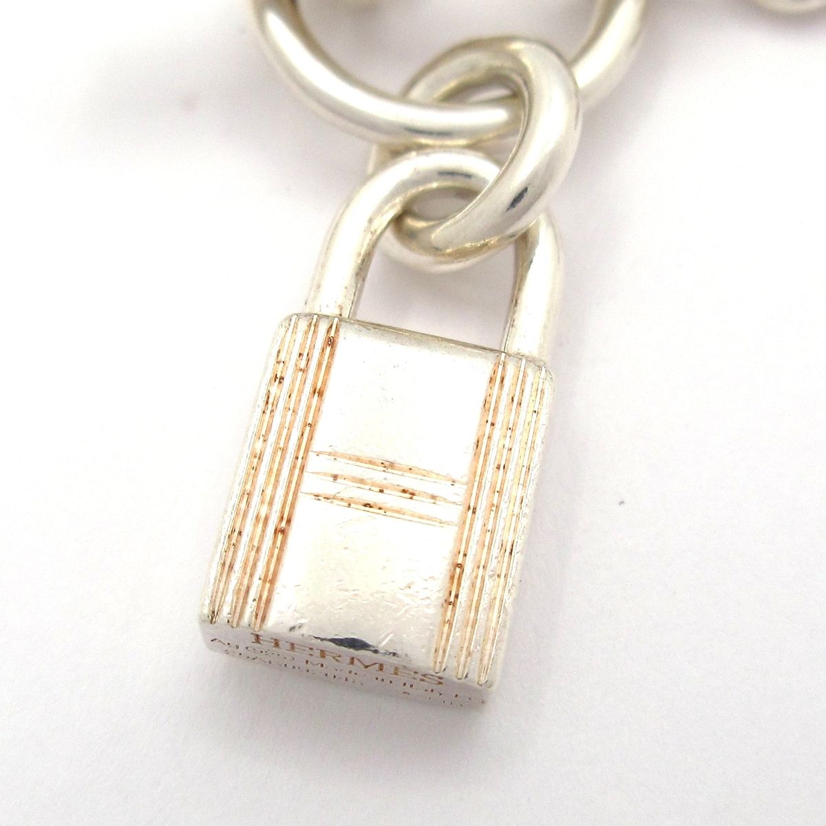 Hermes Bracelet Amulet Cadena LG Silver — view 2