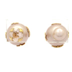 Dior Earrings Tribal Gold Pink Beige