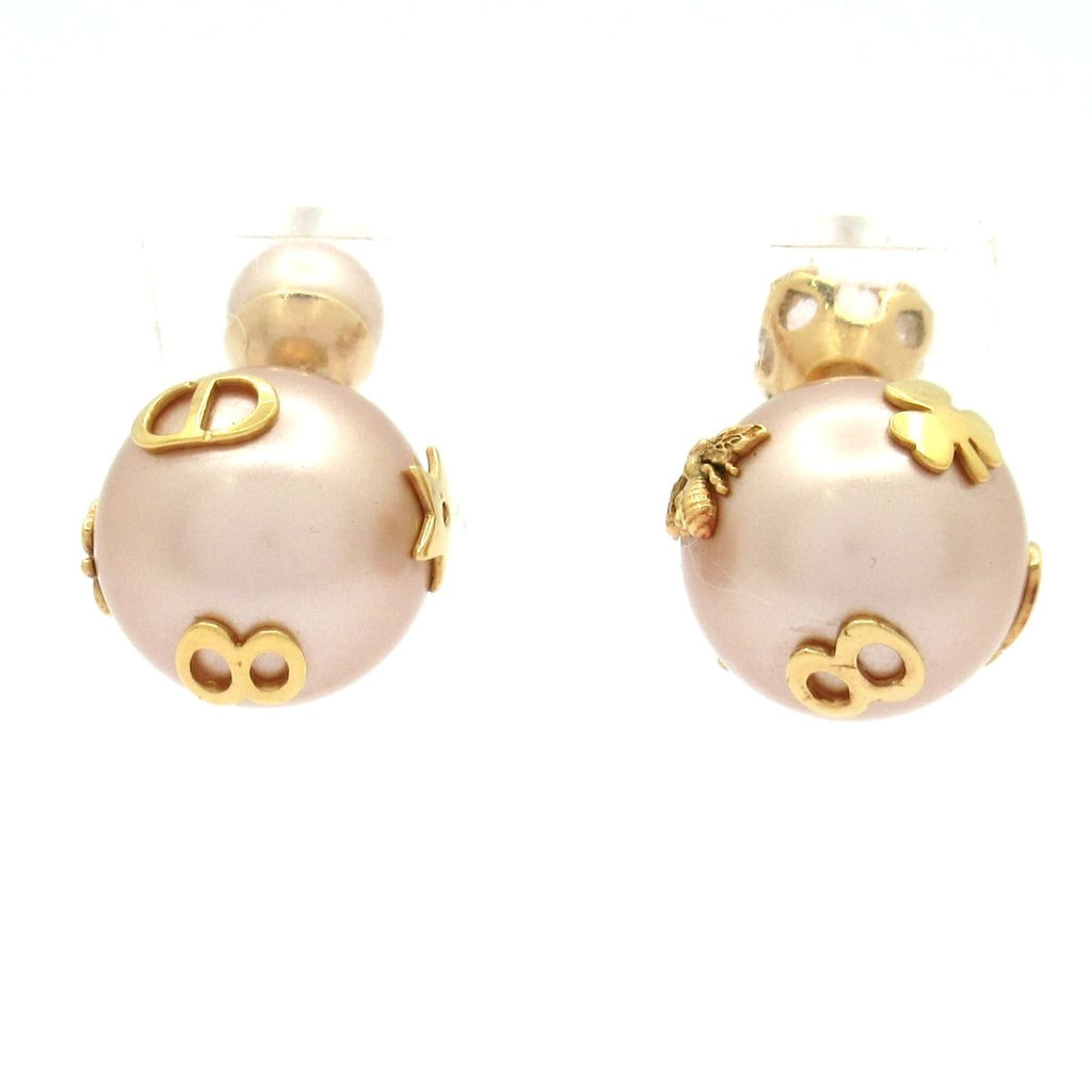 Dior Earrings Tribal Gold Pink Beige — view 3