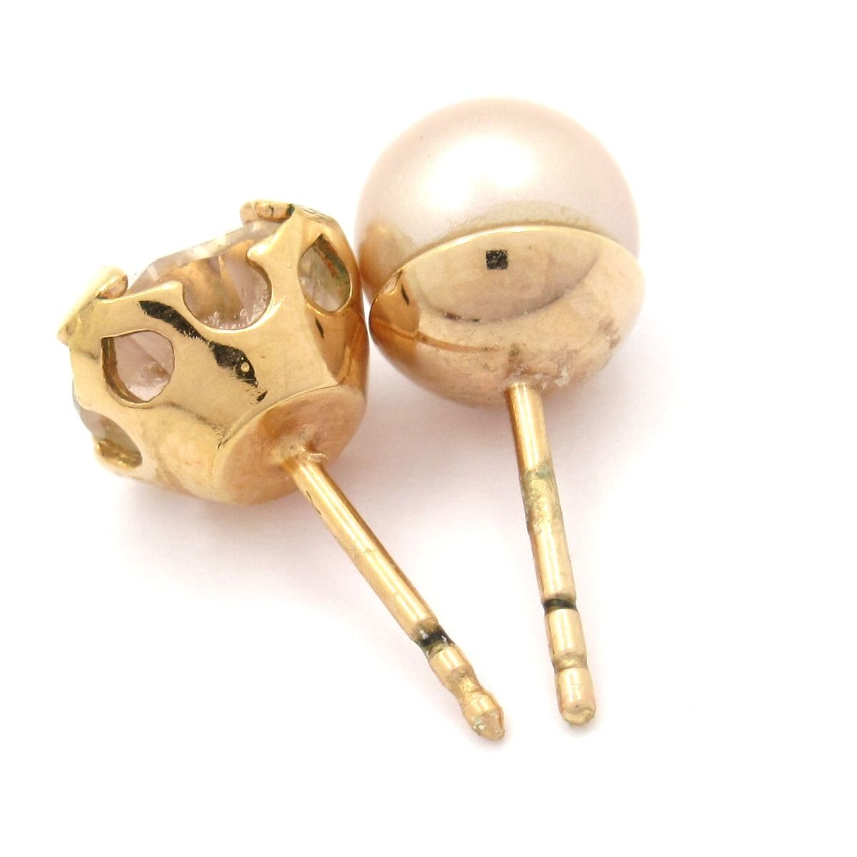 Dior Earrings Tribal Gold Pink Beige — view 4