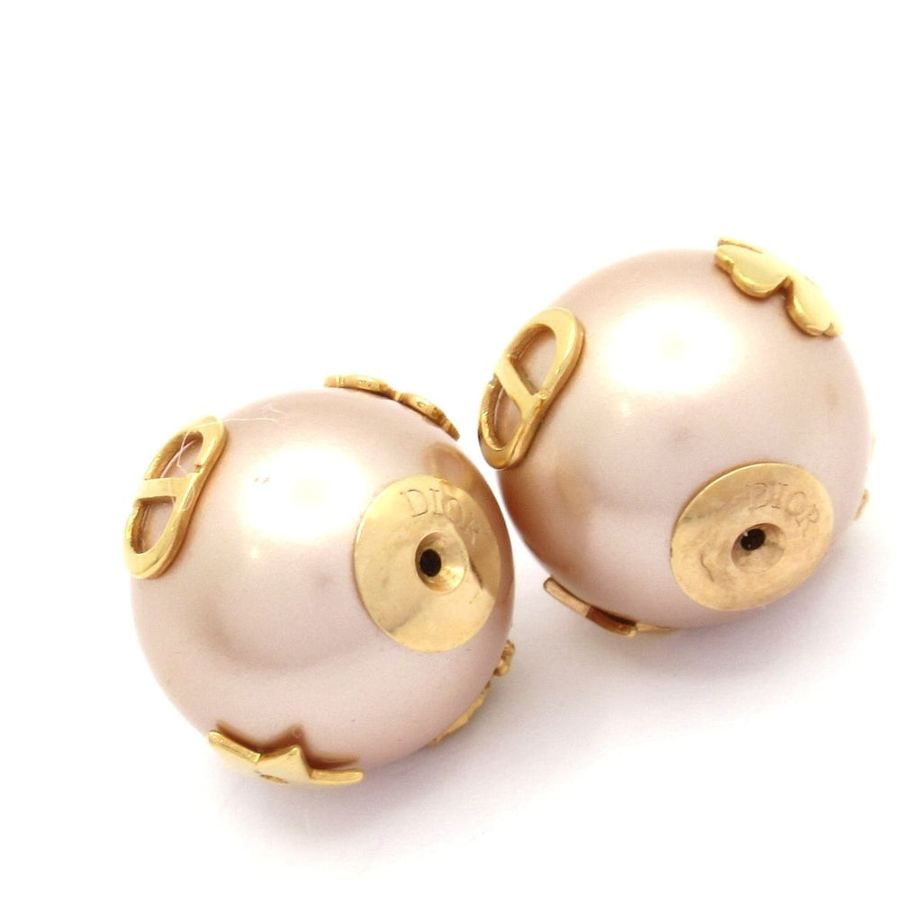 Dior Earrings Tribal Gold Pink Beige — view 6