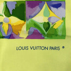 Louis Vuitton Scarf Green Light Multi Monogram Silk — view 2