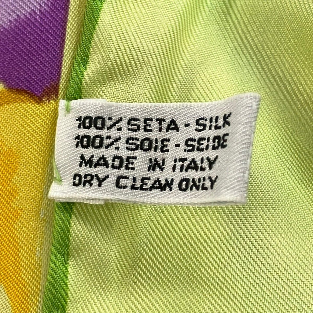 Louis Vuitton Scarf Green Light Multi Monogram Silk — view 3