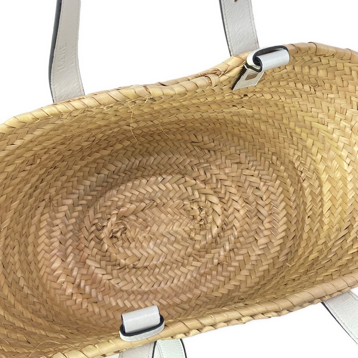 Loewe Tote Basket Beige White Leather — view 7