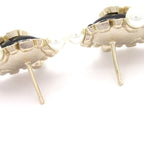 Chanel Earrings CC Logo Gold Black Multi — view 3