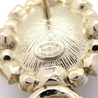 Chanel Earrings CC Logo Gold Black Multi — view 4