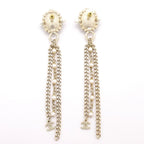 Chanel Earrings CC Logo Gold Black Multi — view 2