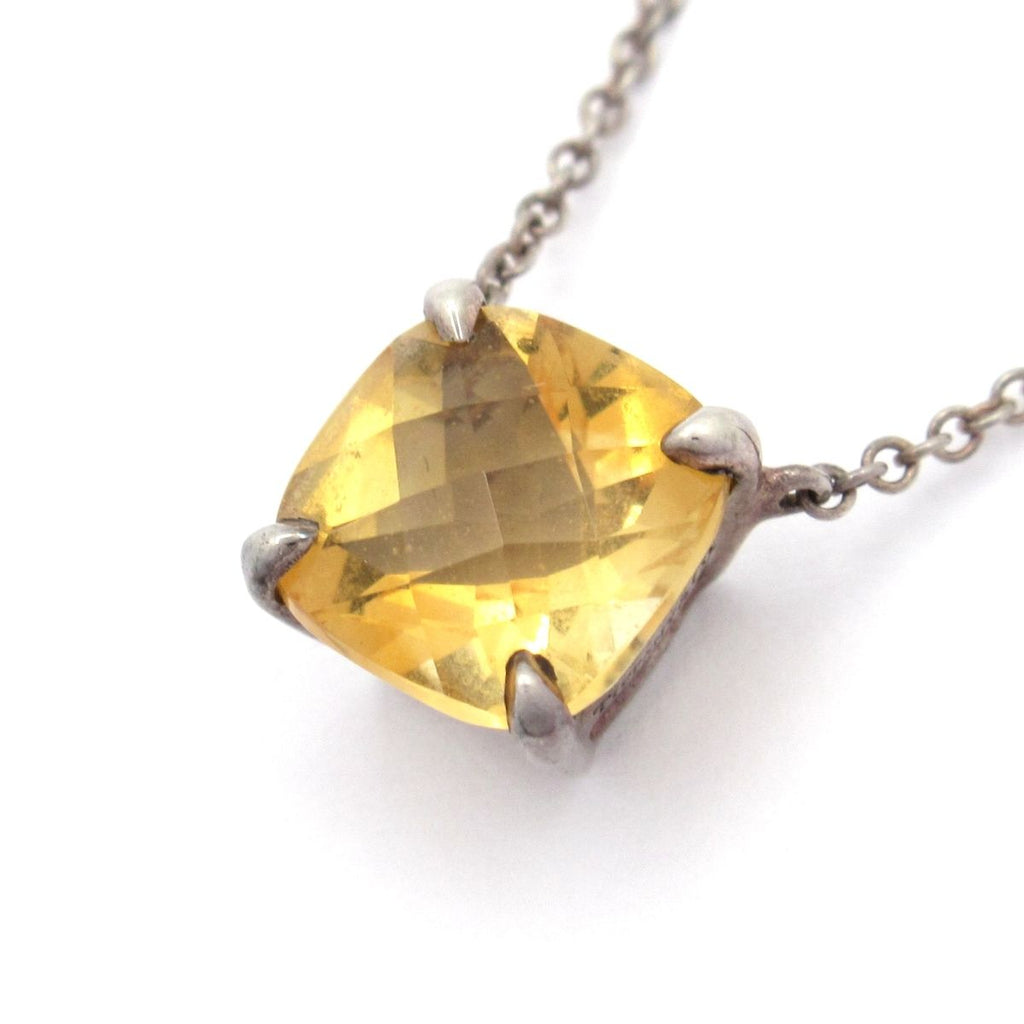Tiffany & Co Necklace Spa Clark Silver Yellow