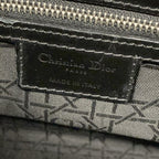Dior Handbag Lady Large Bag Black Leather — view 9