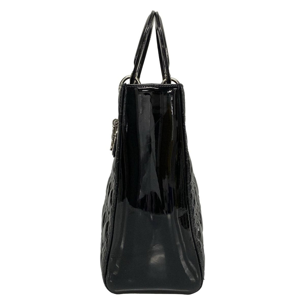 Dior Handbag Lady Large Bag Black Leather — view 4