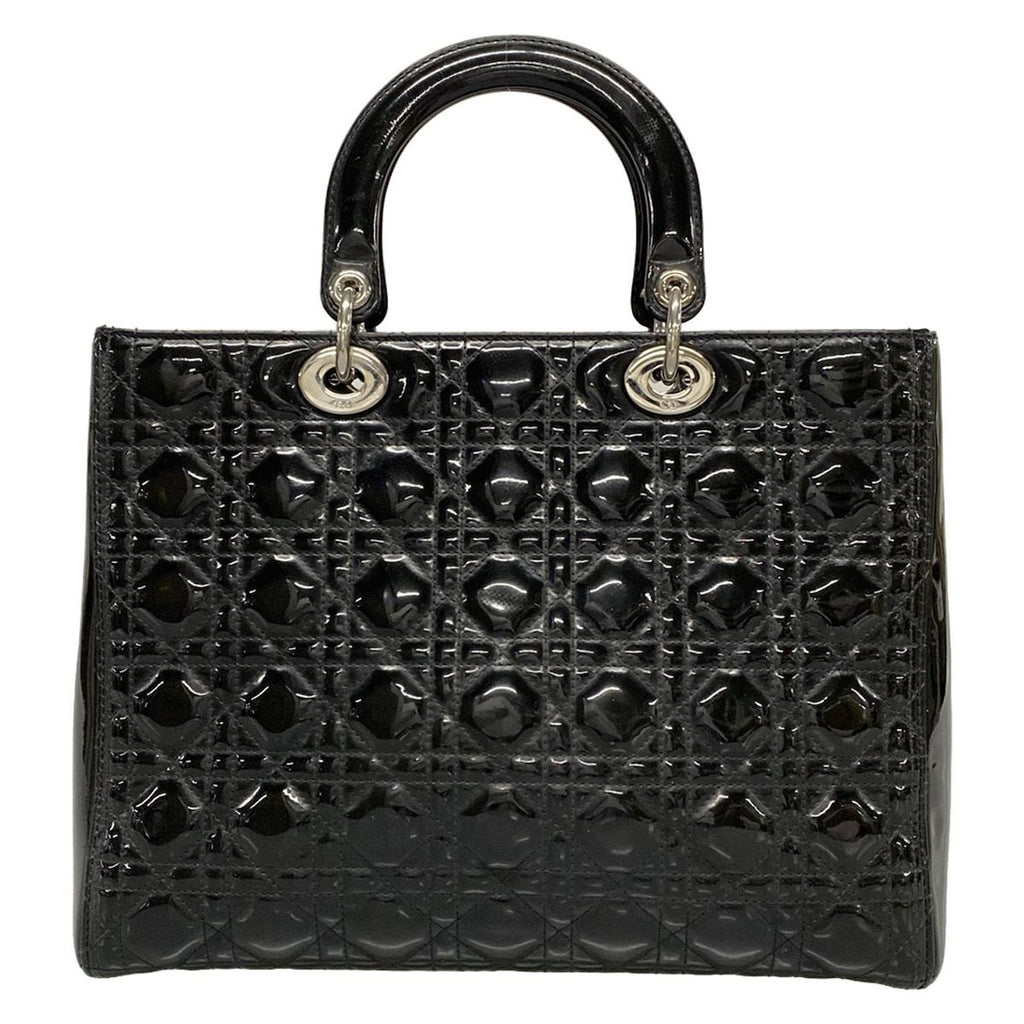 Dior Handbag Lady Large Bag Black Leather — view 3