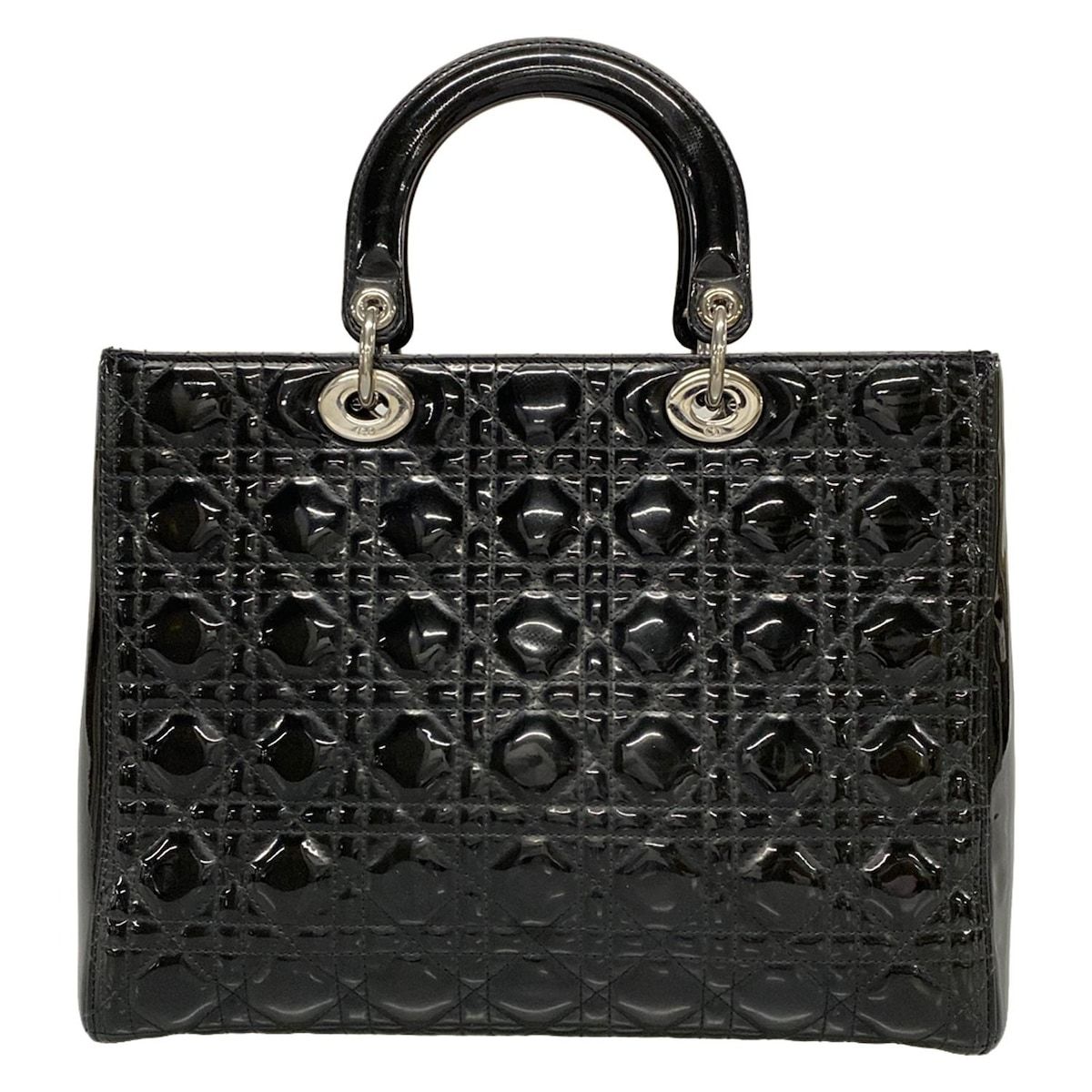 Dior Handbag Lady Large Bag Black Leather — view 3