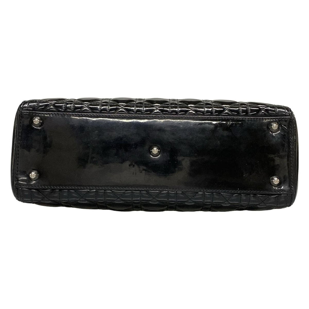 Dior Handbag Lady Large Bag Black Leather — view 5