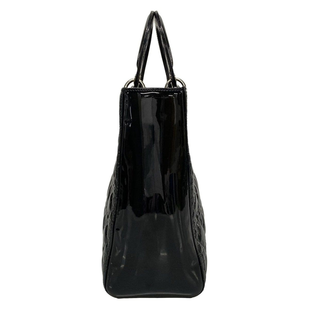 Dior Handbag Lady Large Bag Black Leather — view 2
