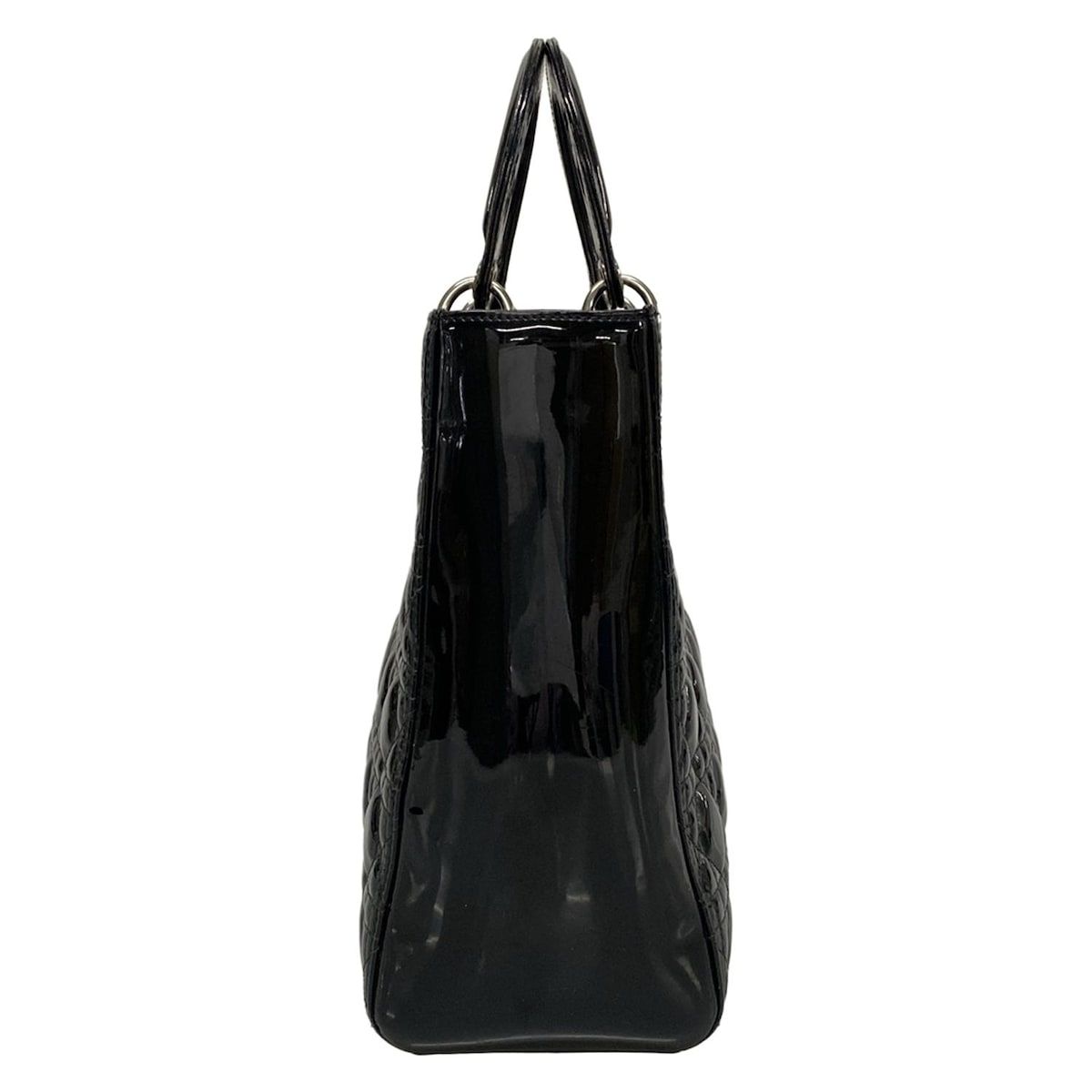 Dior Handbag Lady Large Bag Black Leather — view 2
