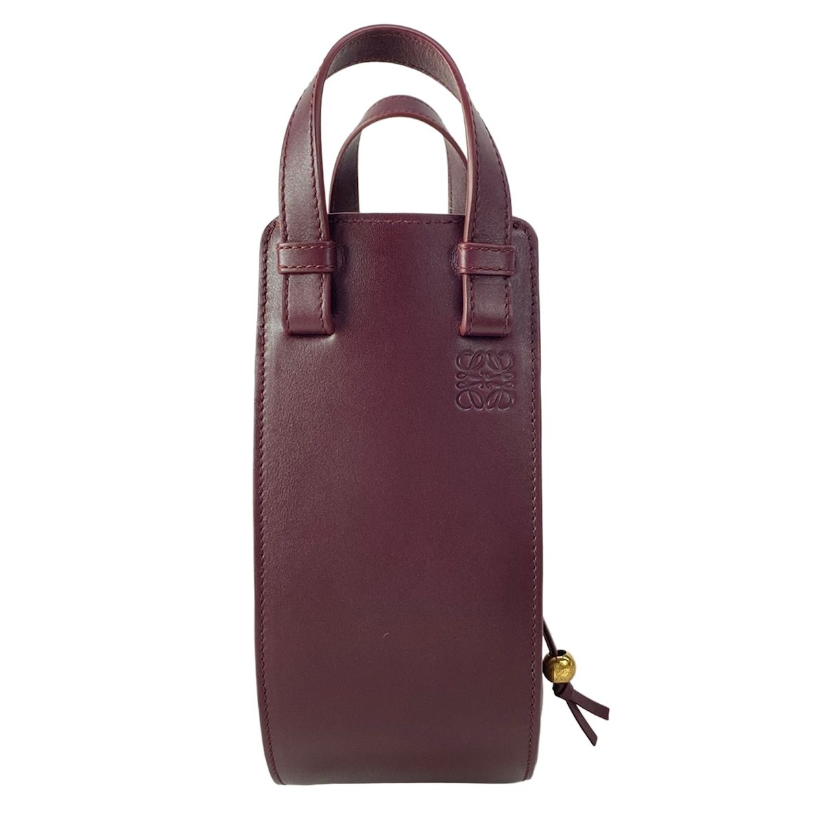 Loewe Handbag Hammock Slice Bordeaux Leather