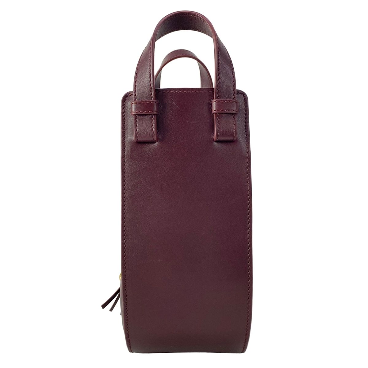 Loewe Handbag Hammock Slice Bordeaux Leather — view 3
