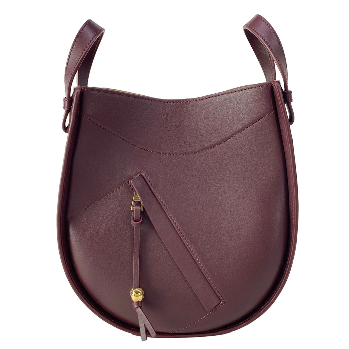 Loewe Handbag Hammock Slice Bordeaux Leather — view 4