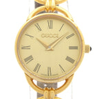 Gucci Watch Leather Embossed Gold