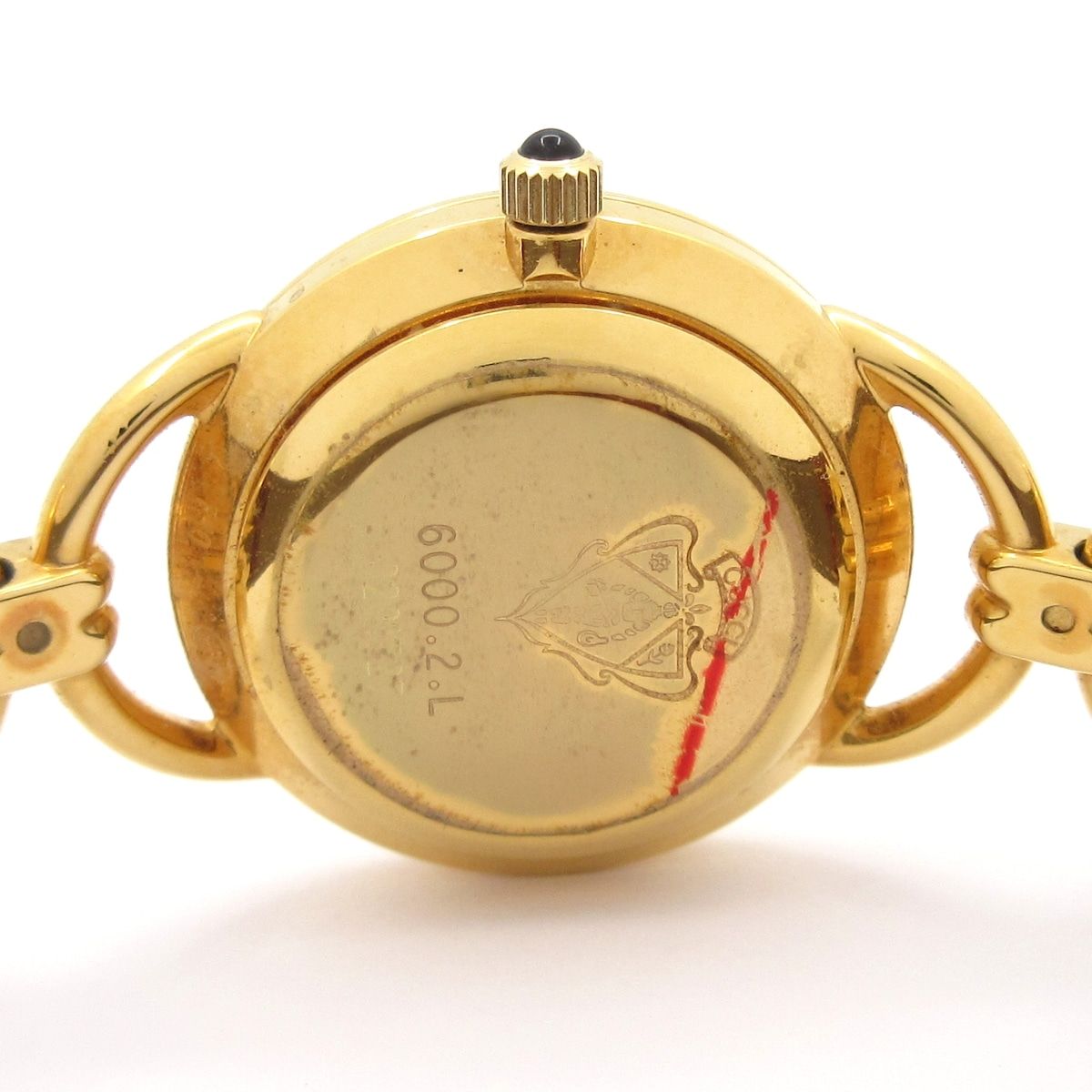 Gucci Watch Leather Embossed Gold — view 3
