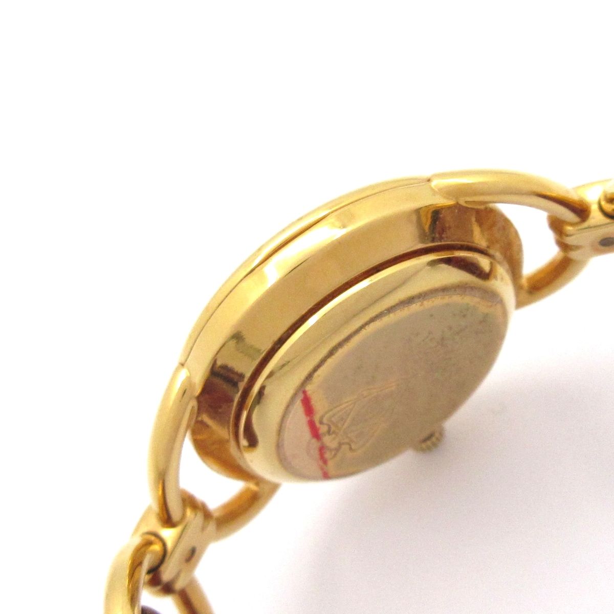Gucci Watch Leather Embossed Gold — view 9