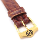 Gucci Watch Leather Embossed Gold — view 6